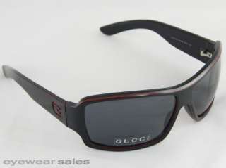 GUCCI Sunglasses GG 1621/S 0GTW BN Black Red Dark Green, Dark Gray 65 