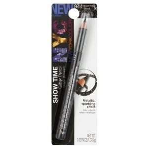 New York Color Glitter Pencil, Show Time Black 944 0.0379 oz (1.075 g)