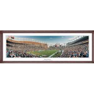 Denver Broncos   8 Yard Line   Framed Panoramic Print  