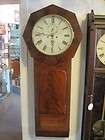 Antique English Tavern Clock c.1790s Burl Walnut Wood