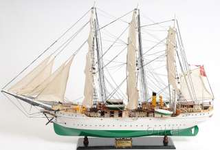 The model measures 34 1/2 long from bow to stern. Its a beautiful 