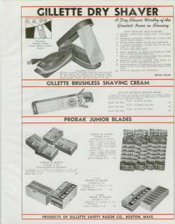 Catalog Page Ad Barber Supply Razors Strops Blades 1939  