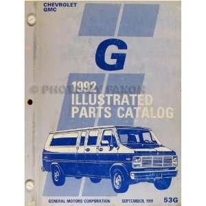   Van Parts Book Original Beauville Rally Vandura General Motors Books