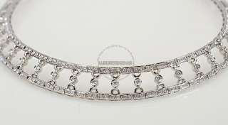 Damiani 18K White Gold & Diamond Double Row Necklace   Exquisite 