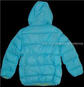 Small 5 6 Girls Winter TRIPLE STAR Packable Jacket Coat HOODED Down 