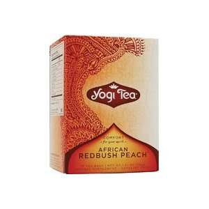  Yogi Tea African Redbush Peach    16 Tea Bags: Health 