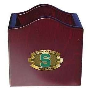  Michigan State Spartans Wooden Pencil Holder NCAA College 