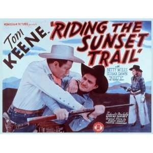  Riding the Sunset Trail   Movie Poster   11 x 17