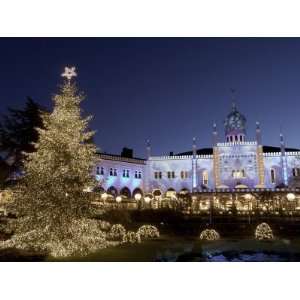 Tivoli Gardens at Christmas, Copenhagen, Denmark, Scandinavia, Europe 