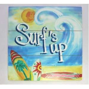   Surfs up Tropical Beach Decor w/ Surfboards & Waves: Home & Kitchen
