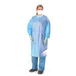 Gown, Iso, Medwght, Wst/neck Tie, Blue, Xl: Health 