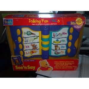   The Pooh   Electronic Talking Fun ABCS See n Say Toys & Games