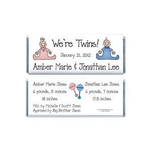   Twins Birth Announcement Candy Bar Wrappers: Health & Personal Care