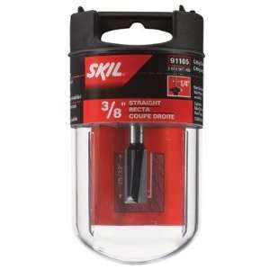  Skil 91105 Straight 2F 1/4 Inch Shank Router Bit, 3/8 Inch 