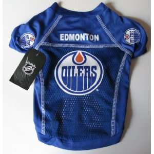  Edmonton Oilers Pet Dog Hockey Jersey MEDIUM: Pet Supplies