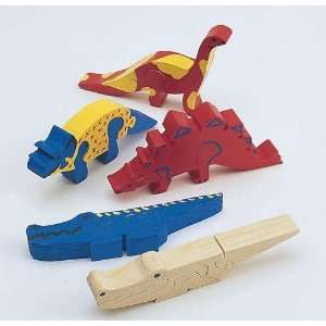 Wooden Animal Puzzle   Dinosaurs (Pack of 12): Toys 