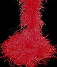 plys 72 Bright Red Ostrich Feather Boa, High Quality Cynthias 