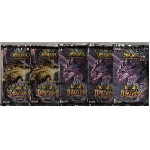  World of Warcraft TCG TWILIGHT of the DRAGONS lot of 5 