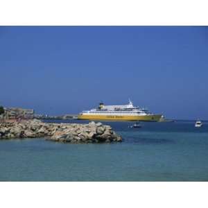 Passenger Ferry, Ile Rousse, Corsica, France, Europe Photographic 