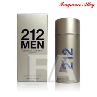 212 MEN by Carolina Herrera 3.3 / 3.4 oz edt Cologne Spray for Men 