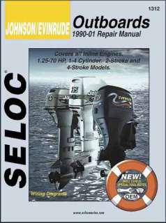   repair service manual for johnson evinrude outboard motors 1990 2001