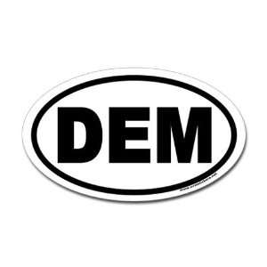  Democrat s DEM Euro Party Oval Sticker by  Arts 