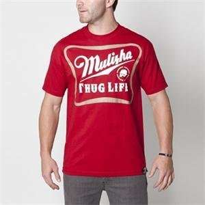  Metal Mulisha Thug Life T shirt   Small/Cardinal 