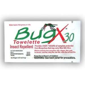   Bugx30 Bulk Pack Insect Repellent Towelettes 100/Box: Home Improvement