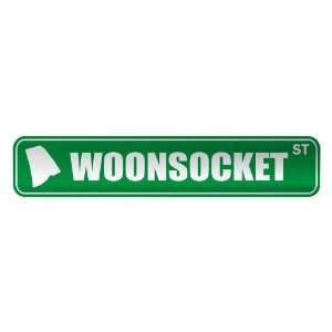   WOONSOCKET ST  STREET SIGN USA CITY RHODE ISLAND: Home 