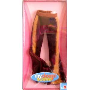  Barbie   My Design Scene Fashion   Maroon w/Tan Stripe 