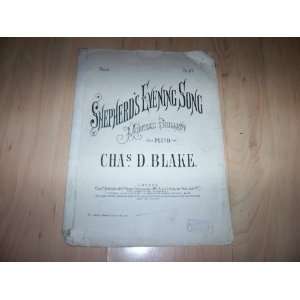   Shepherds Evening Song piano duet (sheet music): Chas D Blake: Books
