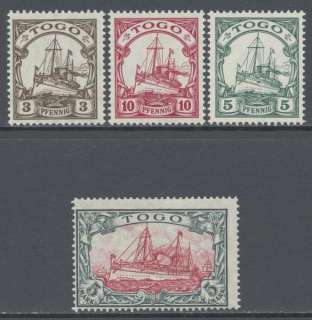 Togo 1919 5M Wmkd Yacht (Mi#23IIA) Signed MNH  