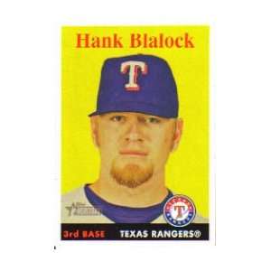  Hank Blalock 2007 Topps Heritage Card #254: Sports 