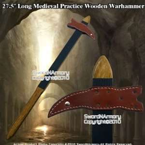   Viking Medieval Practice Wooden War hammer Waster