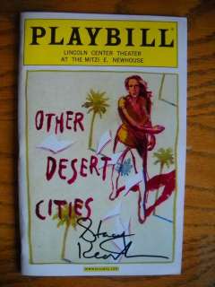 Stacy Keach Signed Playbill Other Desert Cities Autographed Off 