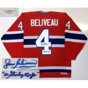  Signed Jean Beliveau Jersey   Cup Jsa