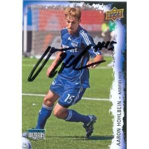  Aaron Hohlbein autographed Soccer trading Card (MLS Soccer 