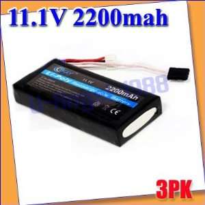  rc futaba 3pk transmitter tx 2200mah 11.1v lipo battery 