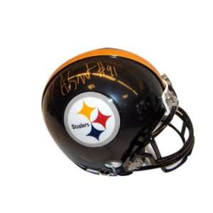 Aaron Smith Pittsburgh Steelers Autographed Mini Helmet:  