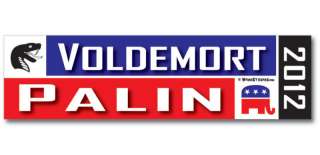 Voldemort  Palin 2012 Anti Republican Bumper Sticker  