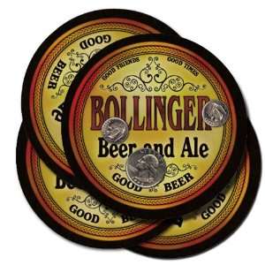  BOLLINGER Family Name Brand Beer & Ale Coasters 