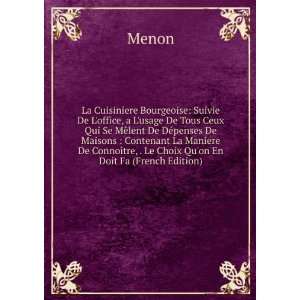   ConnoÃ®tre, . & Sur Le Choix Quon En (French Edition) Menon Books