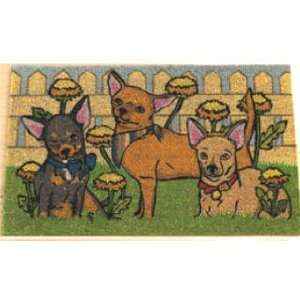  CHIHUAHUA dog COIR DOORMAT welcome MAT rug porch NEW 