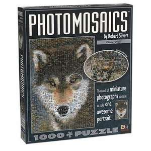  Photomosaic Puzzle: Grey Wolf: Toys & Games