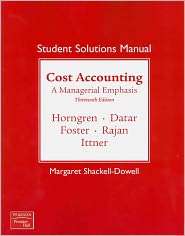   Manual, (0138130426), Charles T. Horngren, Textbooks   Barnes & Noble