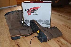 2292 NEW MENS BROWN RED WING WORK LOGGER 10 INSULATED BOOT STEEL TOE 