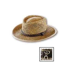  Hawaii Seagrass Gambler Hat with Paddler Pin Medium 