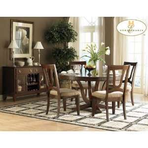  Brannan Round Casual Dining 6pc Set in Cherry Finish