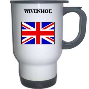  UK/England   WIVENHOE White Stainless Steel Mug 