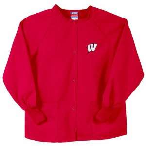  BSS   Wisconsin Badgers NCAA Nursing Jacket (Red) (Medium 
